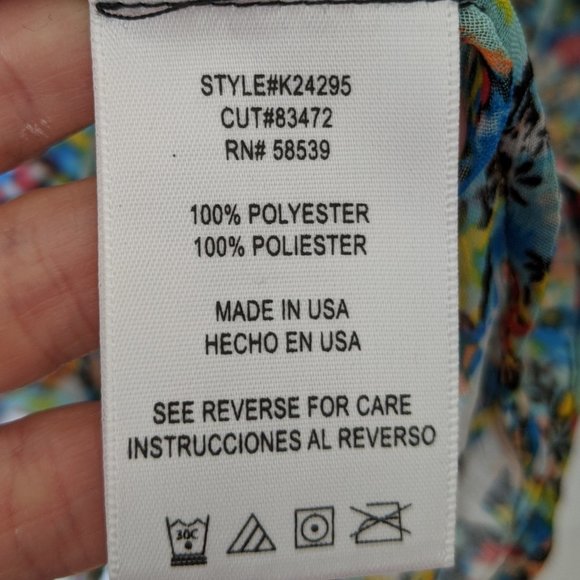 Kut from the Kloth Floral Chiffon Dolman Blouse - Picture 3 of 6